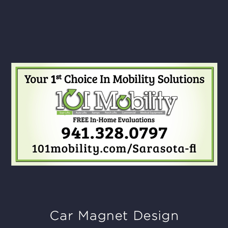 image of a car magnet design