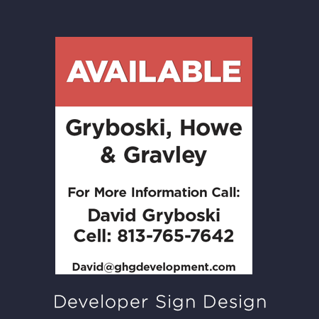image of a contruction developer sign
