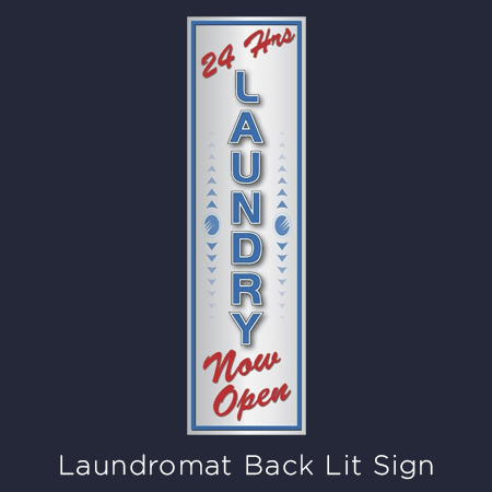 image of a laundromat sign