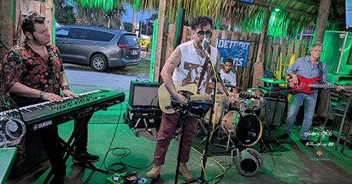 picture of band playing live music