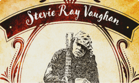 Stevie Ray Vaughan Blues Man Poster Preview Image